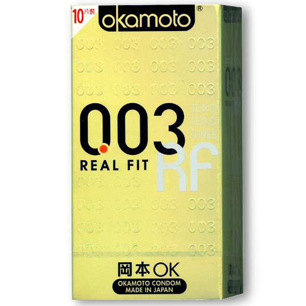 Okamoto｜岡本 003黃金版RF衛生套 保險套 (10入)