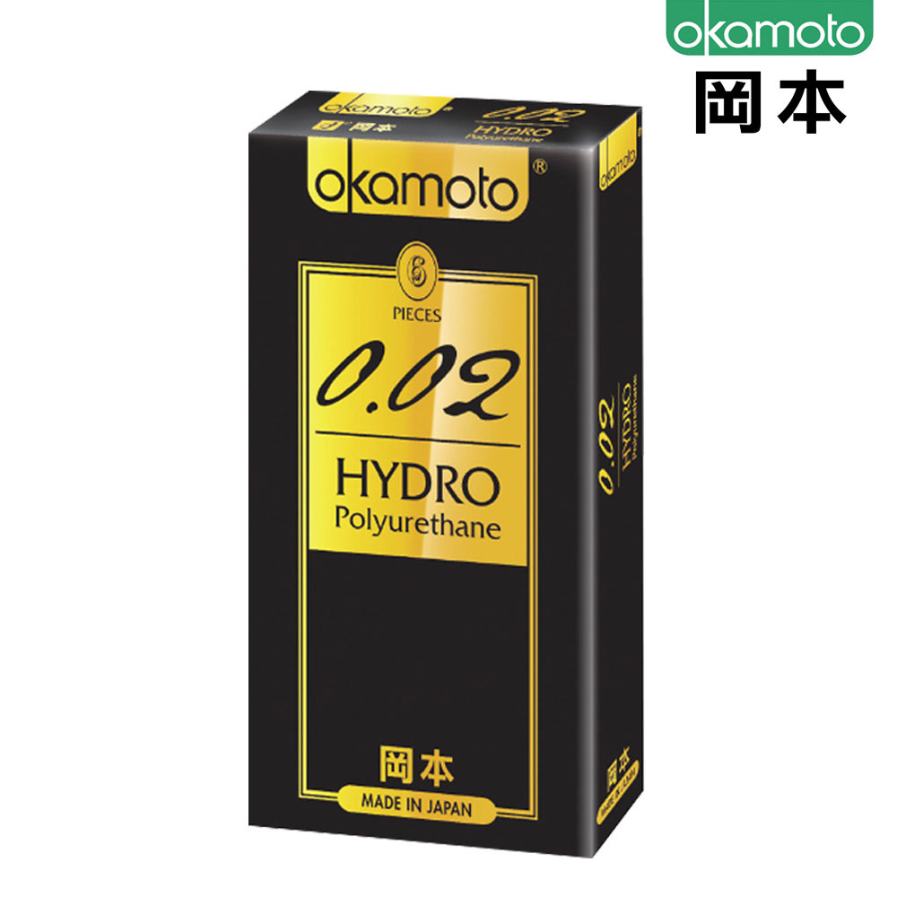 Okamoto｜岡本 002 HYDRO 水感勁薄保險套（12入）