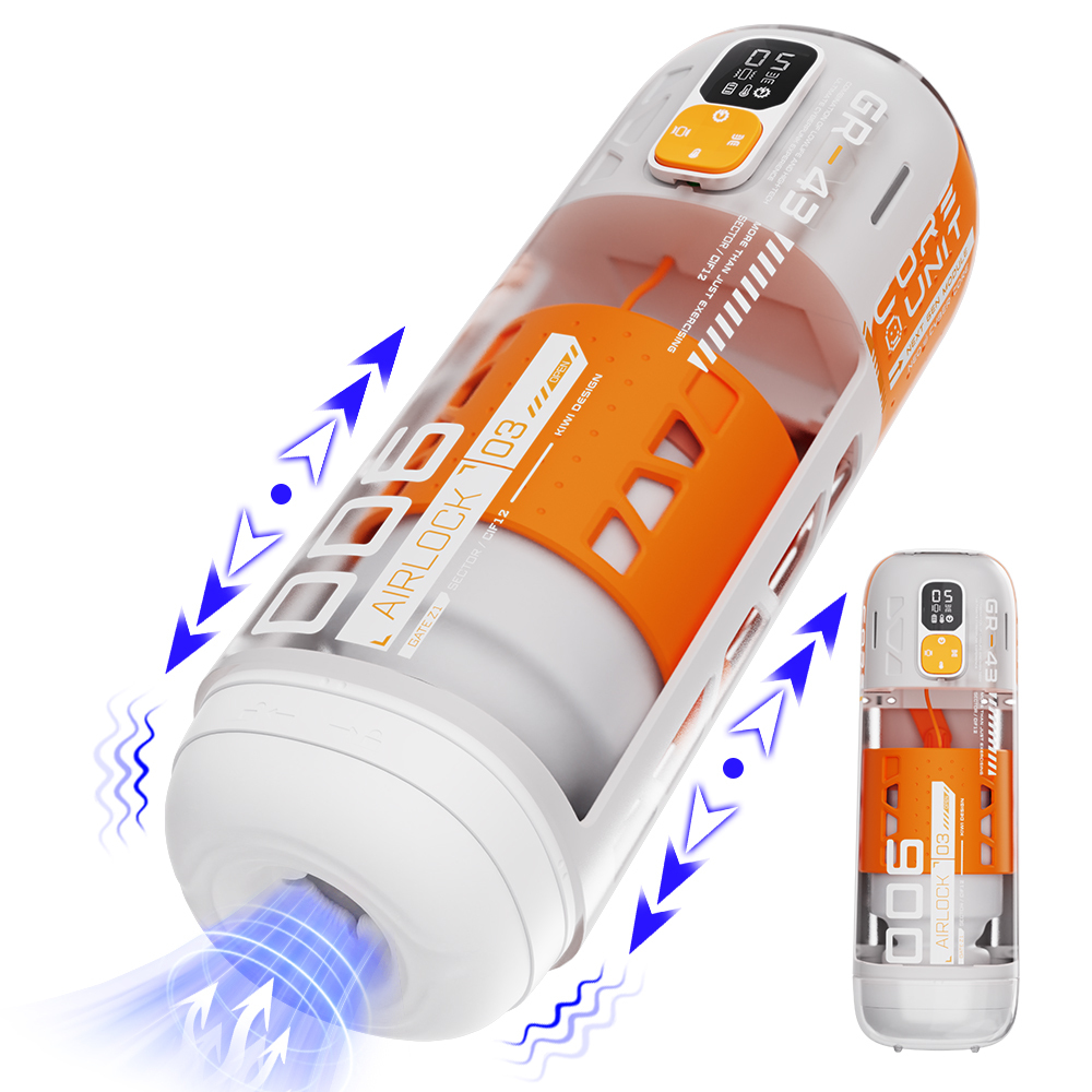 S-HANDE｜極橙核心 高智能引擎 伸縮抽插 環繞旋轉 電動飛機杯
