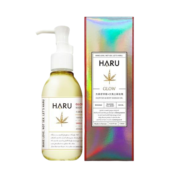 HARU｜GLOW 大麻玫瑰喚醒按摩精油 134ml
