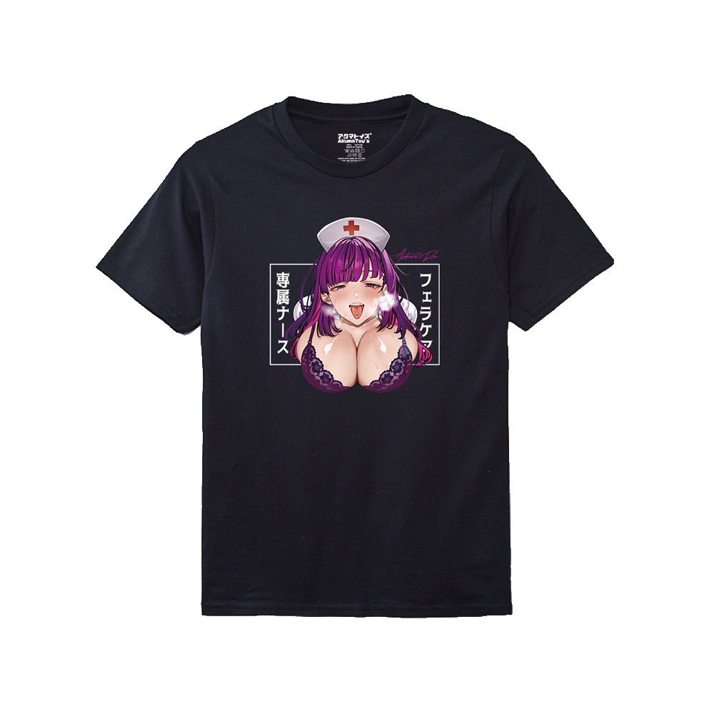 Akumatoys X K.Y.Hiro｜痴女護士 朝倉澪 厚磅棉質 T-shirt